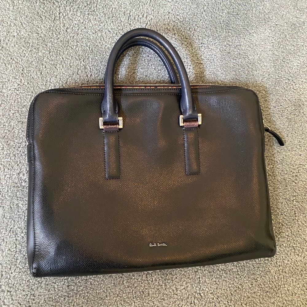 Paul Smith Leather Attaché Men's Bag